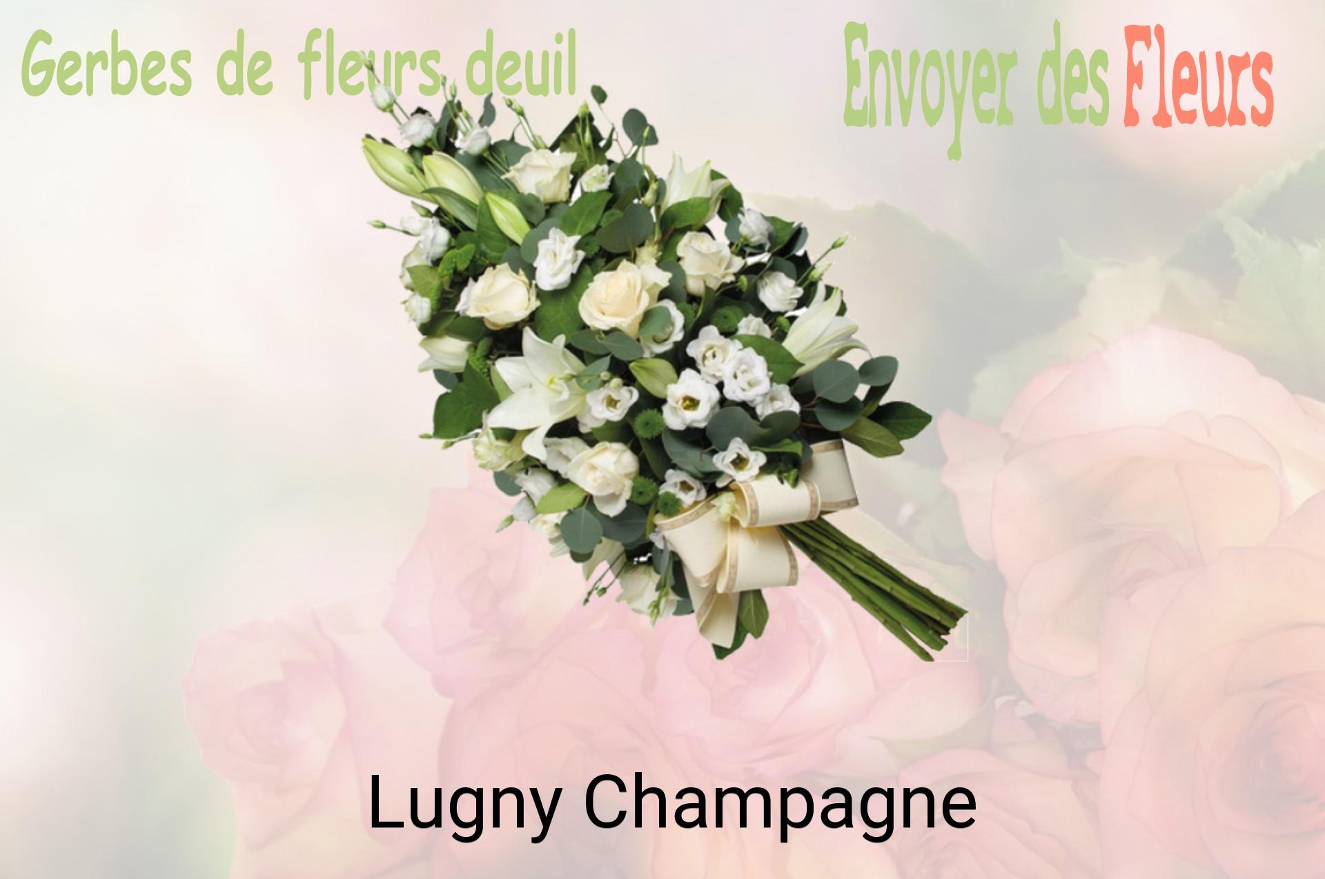 Gerbe de fleurs de deuil livrée à Lugny-Champagne